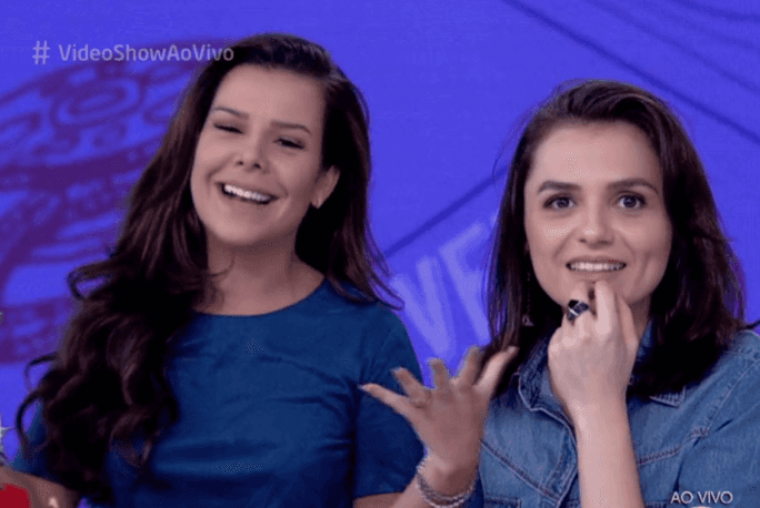 Fernanda Souza e Mônica Iozzi no "Vídeo Show'' (Foto: Reprodução/Globo)