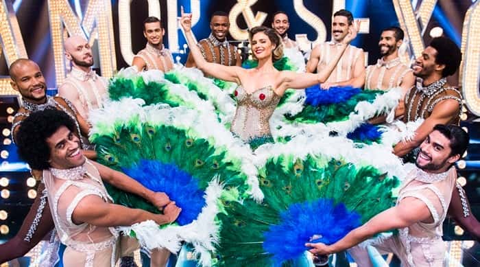 Fernanda Lima e dançarinos (Foto: Globo/João Miguel Júnior)