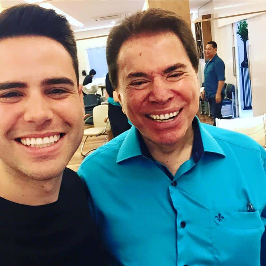 Luiz Bacci e Silvio Santos (Foto: Luiz Bacci Instagram)