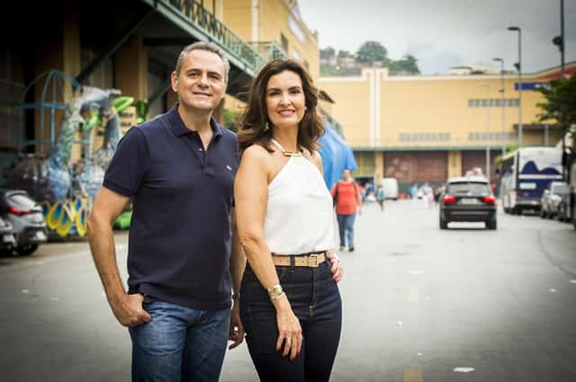 Fátima Bernardes e Luis Roberto (Foto: Globo/Divulgação)
