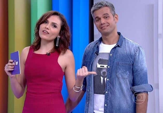 Monica Iozzi e Otaviano Costa. (Foto: Reprodução/Globo)