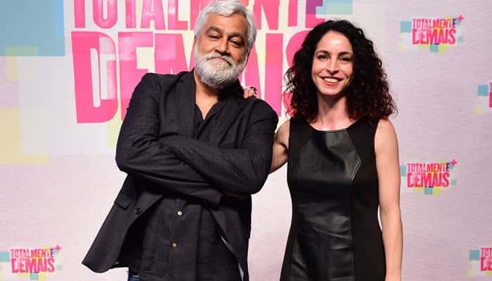 Autores de “Totalmente Demais”, Paulo Halm e Rosane Svartman durante o lançamento da trama (Foto: Globo/Estevam Avelar)