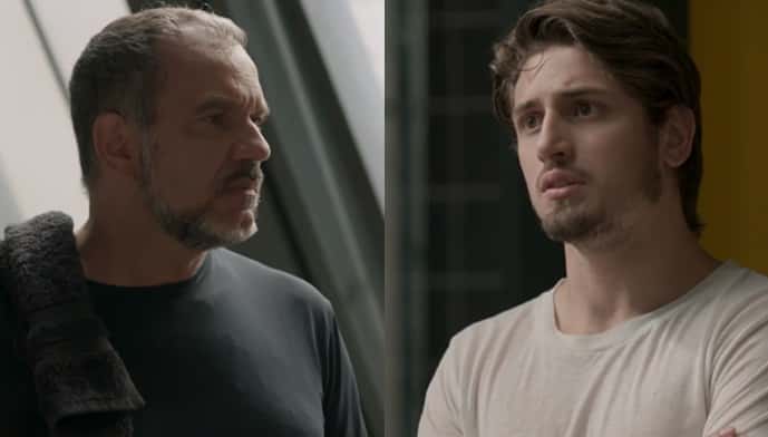 Germano (Humberto Martins) e Rafael (Daniel Rocha) em "Totalmente Demais" (Foto: Reprodução/Globo/Montagem)