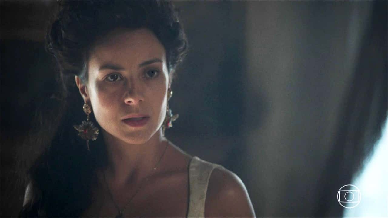 Joaquina (Andreia Horta) em cena de "Liberdade, Liberdade" (Foto: Reprodução/Globo)