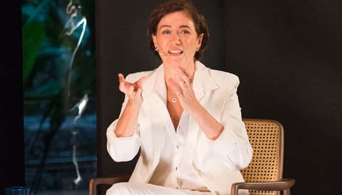Lilia Cabral em entrevista ao ‘Ofício em Cena’, na GloboNews (Foto: Globo/Caiuá Franco)