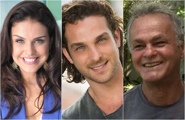 Ex-globais Paloma Bernardi, Igor Rickli e Kadu Moliterno estarão no folhetim. (Foto: Montagem/Divulgação)