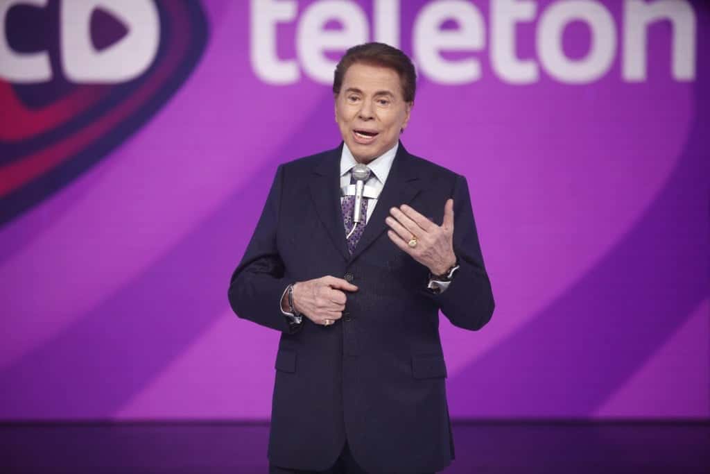 Silvio Santos no Teleton (Foto: Divulgação)