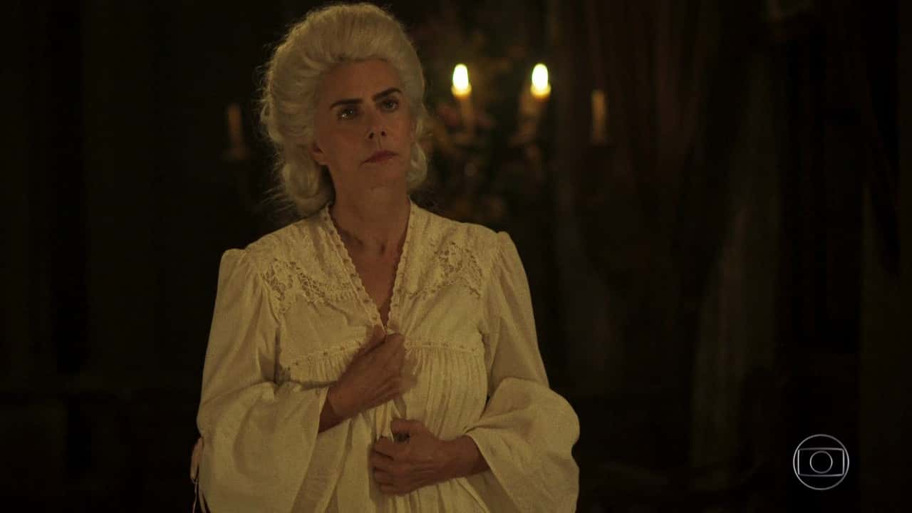 Maitê Proença em cena de "Liberdade, Liberdade" (Foto: Reprodução/Globo)