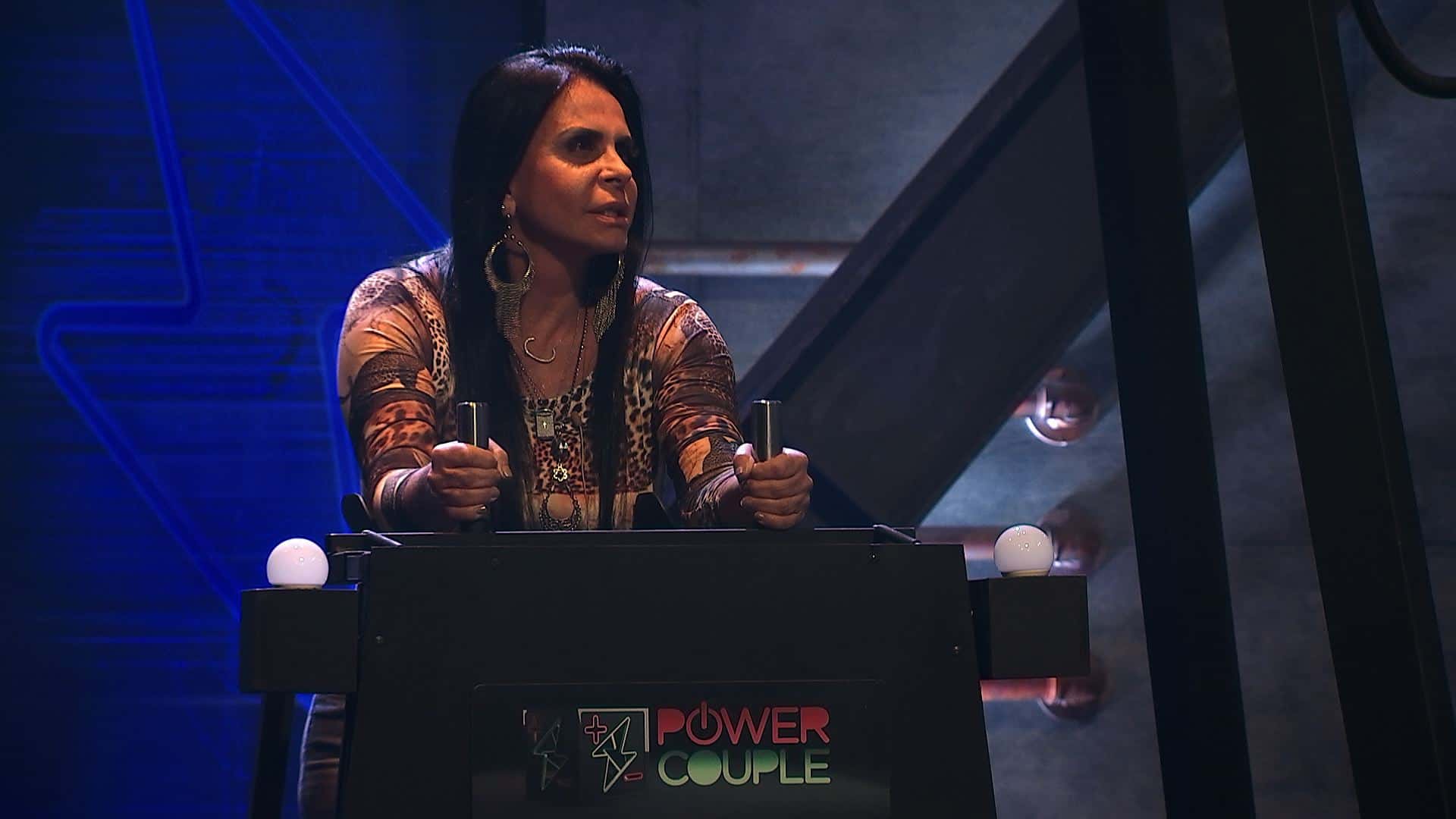 Gretchen no "Power Couple" de ontem (10) (Foto: Divulgação/Record)