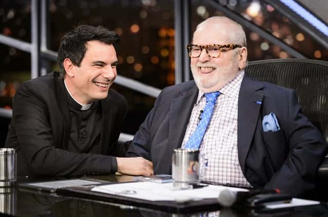 Padre Juarez de Castro e Jô Soares (Foto: Globo/Ramón Vasconcelos)