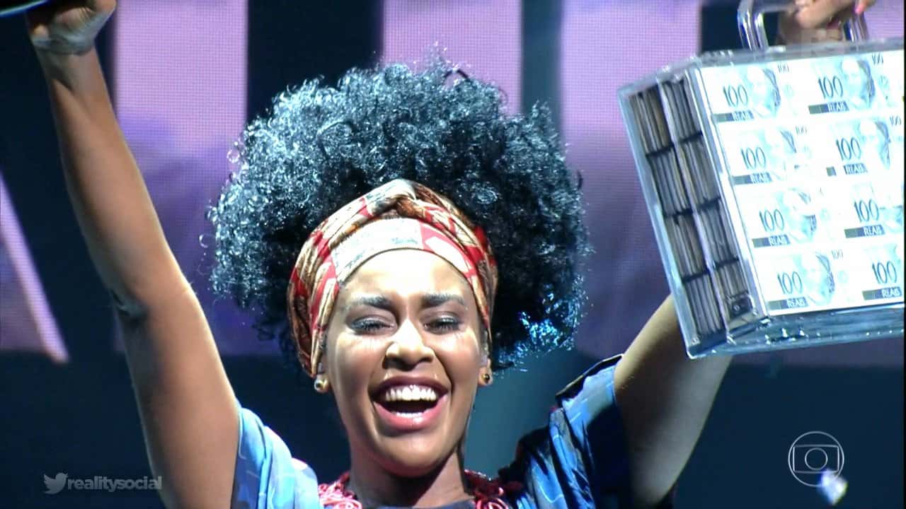 Aline venceu a primeira edição de "Iluminados" na Globo (Foto reprodução)