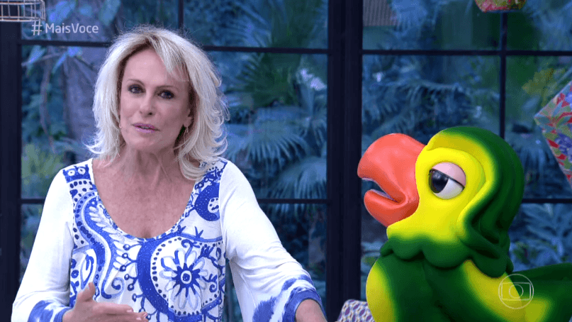 Ana Maria Braga durante o "Mais Você" desta sexta-feira (01) (Foto: Reprodução/Globo)