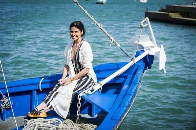 Alice (Giovanna Antonelli) e o figurino inspirado na cultura japonesa (Foto: Globo/João Miguel Júnior)