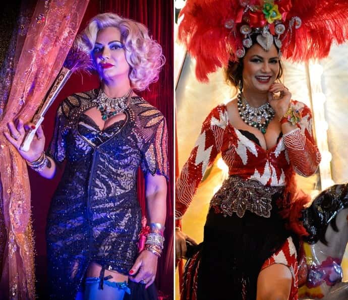 Na pele de Madá, a atriz se transforma a cada gravação (Foto: Inácio Moraes/ Gshow e Renato Rocha Miranda/ Globo)