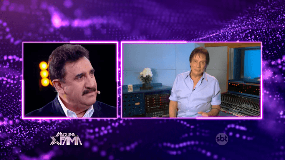 Ratinho durante participação no "Máquina da Fama" (Foto: Reprodução/SBT)