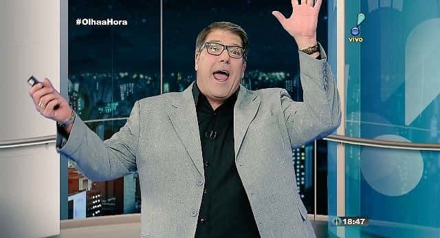 Luciano Faccioli: apresentador passa mal e não consegue trabalhar. (Foto: Reprodução/RedeTV!)