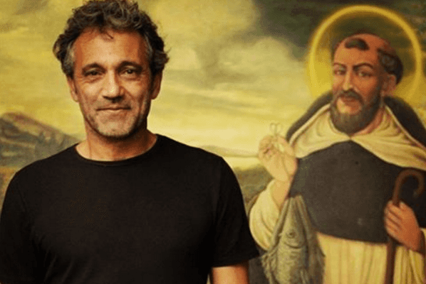Domingos Montagner em fotografia com São Francisco (Foto: Inácio Moraes/Gshow)