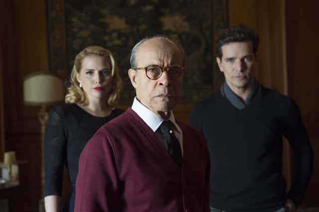 Otaviano (Daniel de Oliveira), Julia (Leticia Colin) e Pompeu (Osmar Prado) (Foto: Globo/Estevam Avellar)