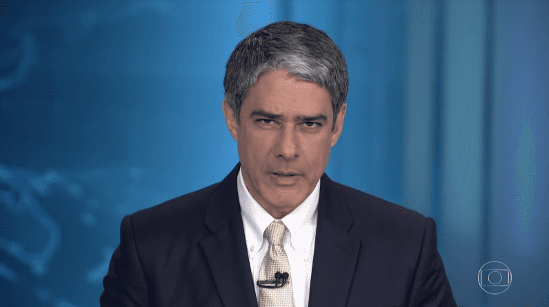 William Bonner no comando do "Jornal Nacional" (Foto: Reprodução/Globo)