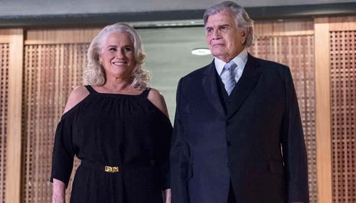 Mag (Vera Holtz) e Fausto (Tarcísio Meira) em "A Lei do Amor" (Foto: Globo/Estevam Avellar)