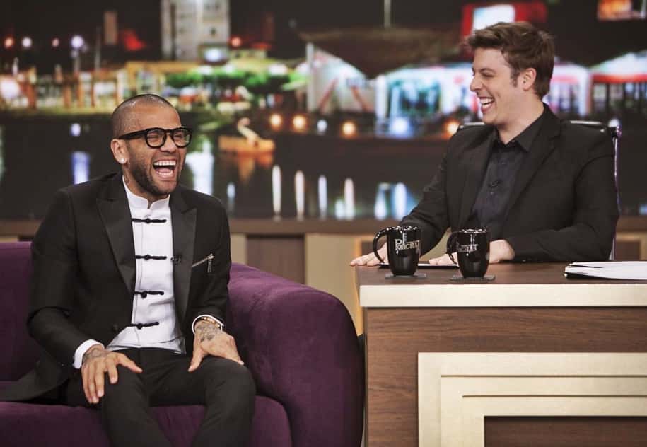 Jogador Daniel Alves no "Programa do Porchat" (Foto: Divulgação)