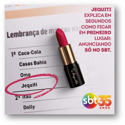 Jequiti está entre as marcas mais lembradas