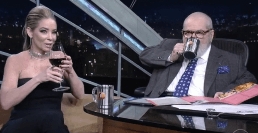 Jô Soares revelou o que bebe em seu programa na Globo (Foto reprodução)