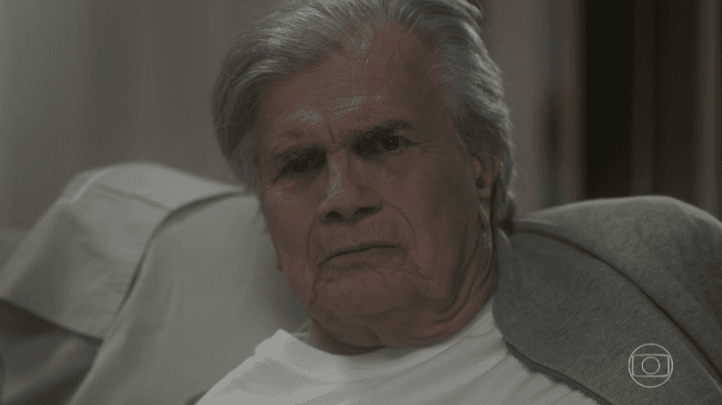 Tarcísio Meira (Fausto) em cena de "A Lei do Amor" (Foto: Reprodução/Globo)