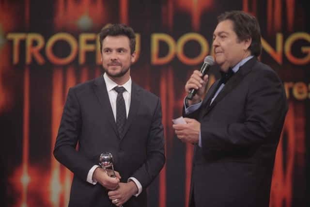 Faustão e Sergio Guizé (Foto: Globo/Divulgação)