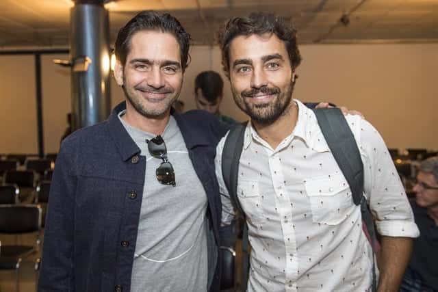 Workshop da novela 'Novo Mundo' - O diretor artístico Vinicius Coimbra e Ricardo Pereira (Foto: Globo/Mauricio Fidalgo)