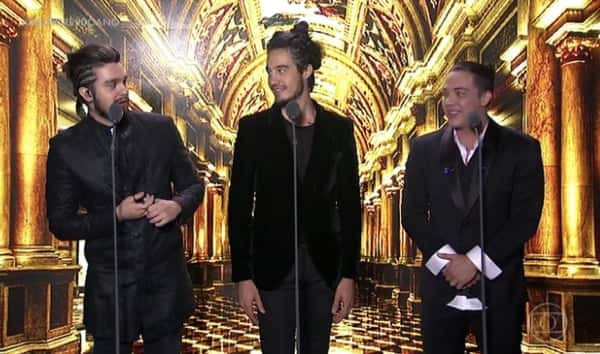 Luan Santana, Tiago Iorc e Wesley Safadão concorreram ao prêmio de melhor cantor de 2016 (Foto: Divulgação/Globo)