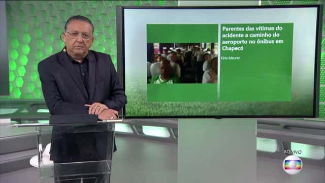 Galvão Bueno em programa sobre tragédia da Chapecoense (Foto: Reprodução/Globo)