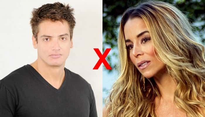 Leo Dias e Danielle Winits não se bicam (Foto: Divulgação/Montagem)