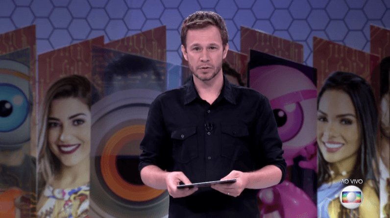 Tiago Leifert no "BBB17" (Foto: Reprodução/Globo)