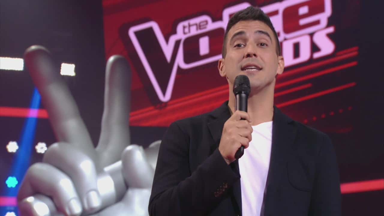 André Marques no "The Voice Kids" (Foto: Reprodução/Globo)