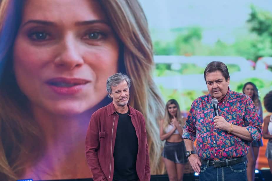 Marcello Novais participou do "Domingão" e se emocionou (Foto: Gshow)