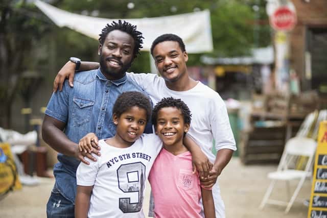 Laranjinha (Darlan Cunha) Acerola (Douglas Silva) Davi (Luan Pessoa) Clayton (Carlos Eduardo) (Foto: Globo/Mauricio Fidalgo)