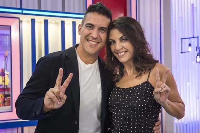 André Marques e Thalita Rebouças, apresentador e repórter do 'The Voice Kids' (Foto: Globo/Mauricio Fidalgo)
