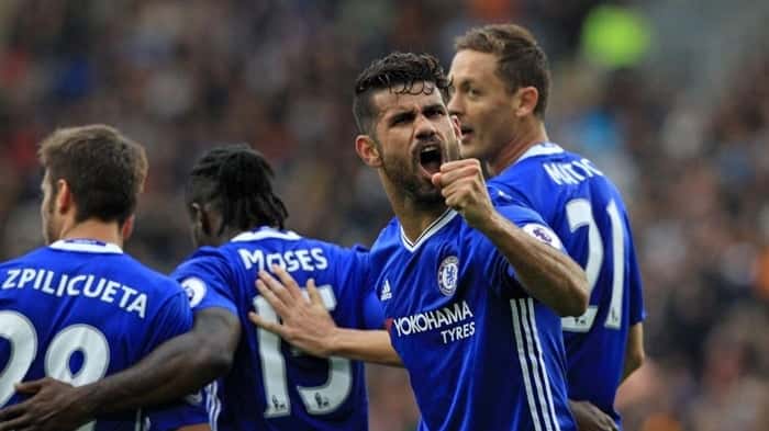 Diego Costa é destaque do Chelsea, líder do Campeonato Inglês. (Foto: Divulgação)