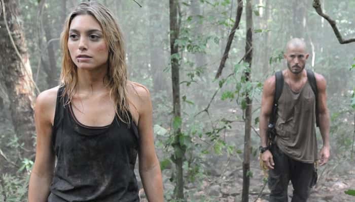 Juliana Schalch (Suzana) e Roger Gobeth (Solis) em cena de "Sem Volta" (Foto: Munir Chatack/Record)