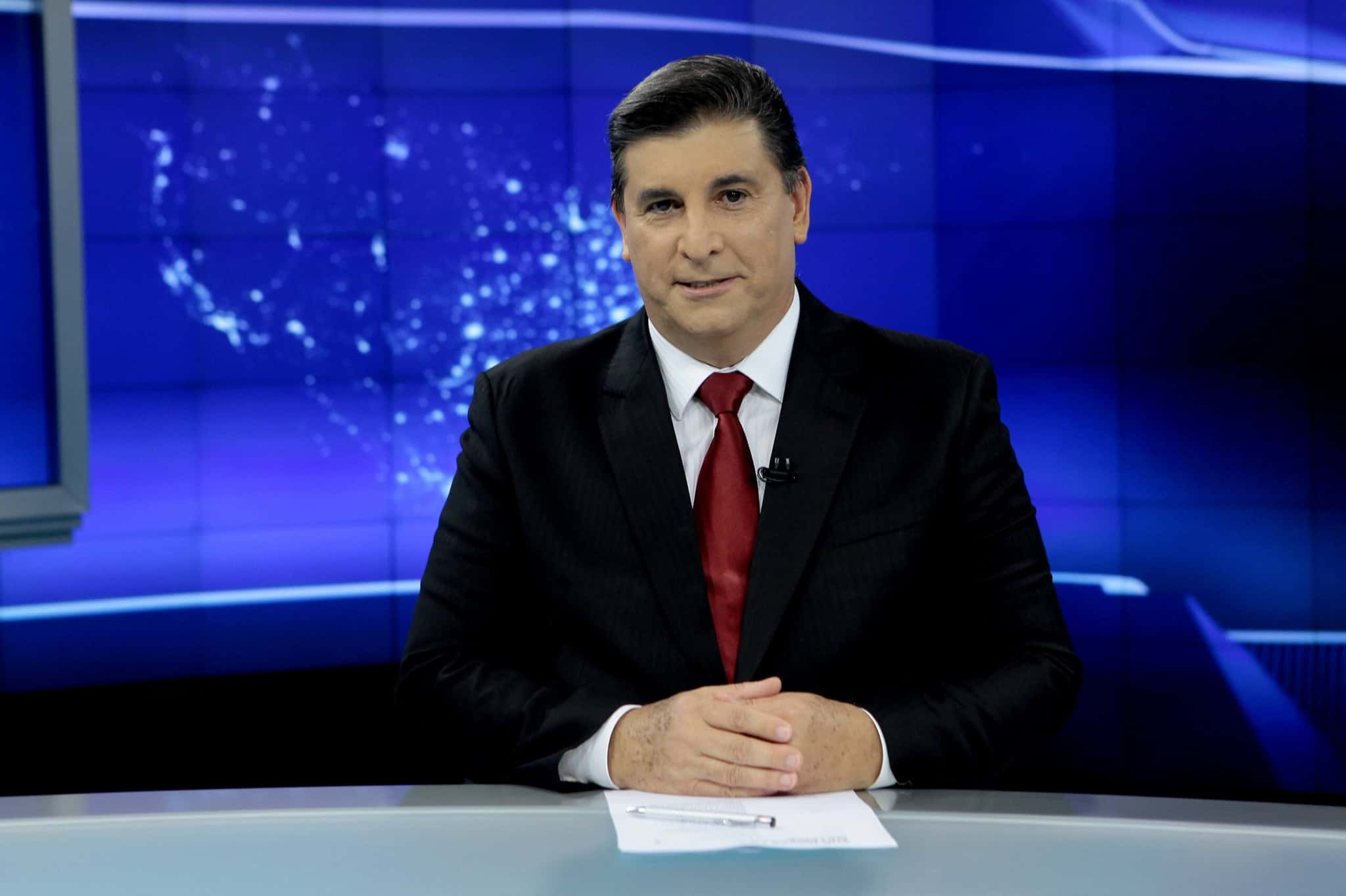 Carlos Nascimento no SBT Brasil (Foto: Divulgação/SBT)