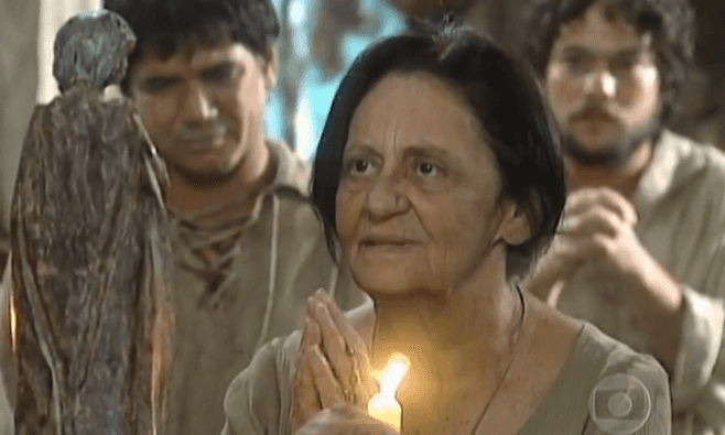 Laura Cardoso (Silvana) em cena de "A Padroeira" (Foto: Reprodução/Globo)