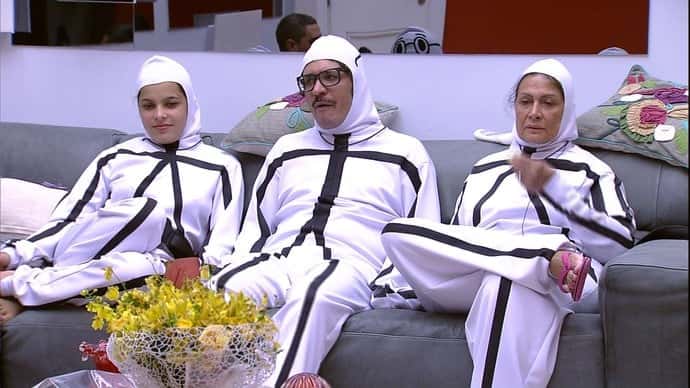 Ieda, Ilmar e Emilly pagaram castigo do monstro (Foto Gshow)