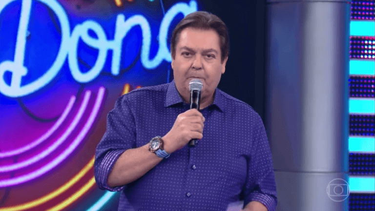 Faustão no comando do Domingão na Globo. (Foto: Reprodução/Globo)
