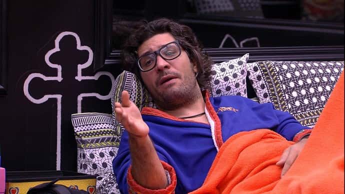 Ilmar durante conversa no "BBB17" (Foto: Divulgação/Globo)