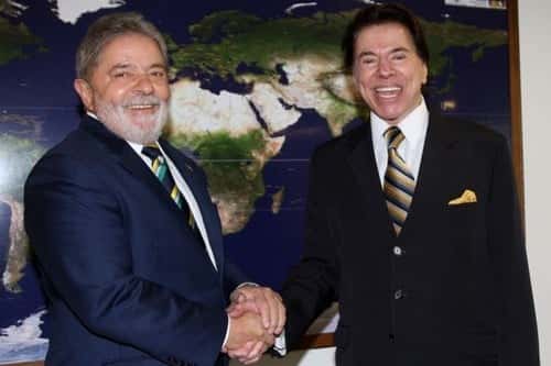 Lula e Silvio Santos durante encontro em 2010 (Foto: Ricardo Stuckert/Presidência da República)