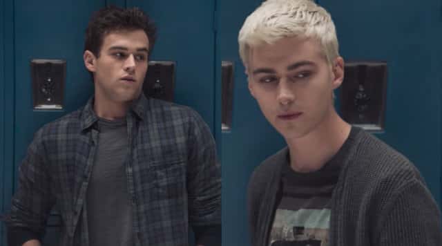Brandon Flynn e Miles Heizer, que vivem Justin Foley e Alex Standall na série (Foto: Reprodução)