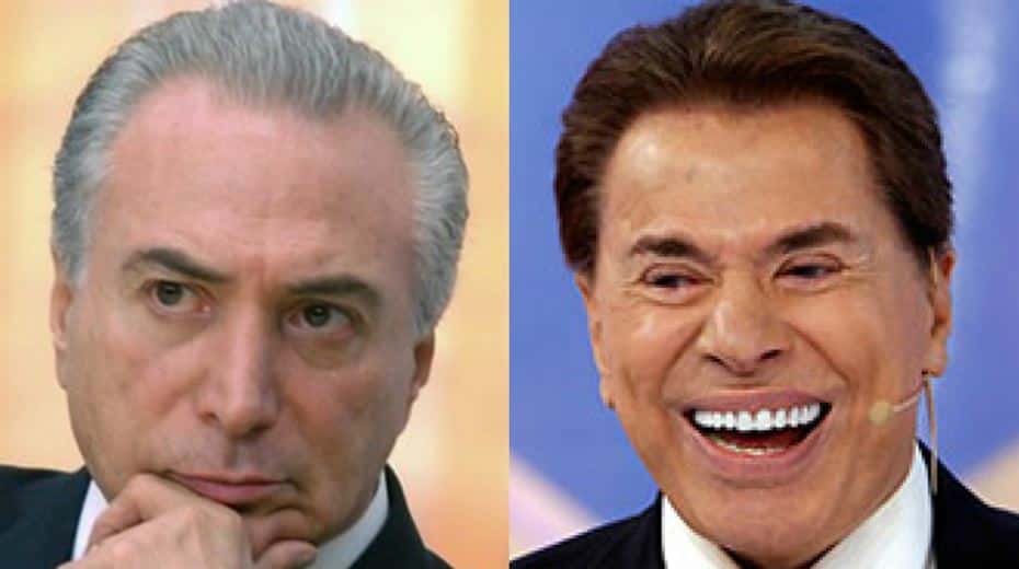 Michel Temer e Silvio Santos, respectivamente (Foto: Montagem)