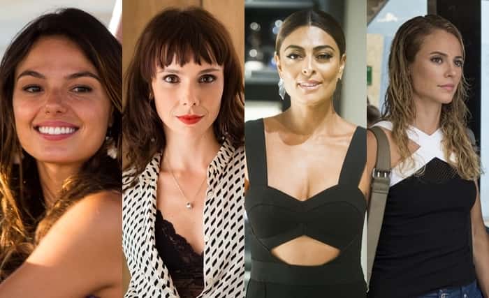 Ísis Valverde, Débora Falabella, Juliana Paes e Paolla Oliveira em "A Força do Querer" (Foto: Globo/Estevam Avellar/Tata Barreto/João Miguel Júnior)
