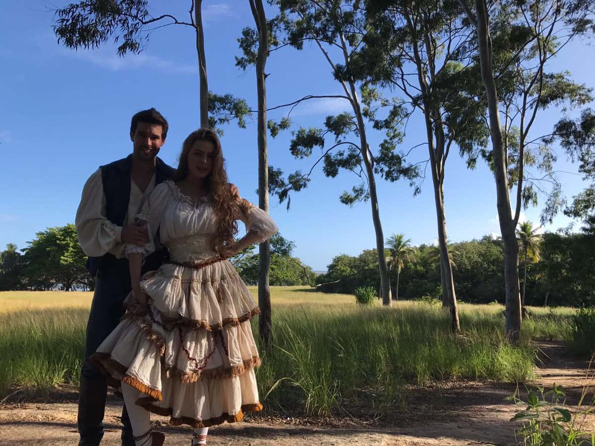 Gravações de "Belaventura" na Record (Foto: Reprodução/Instagram)